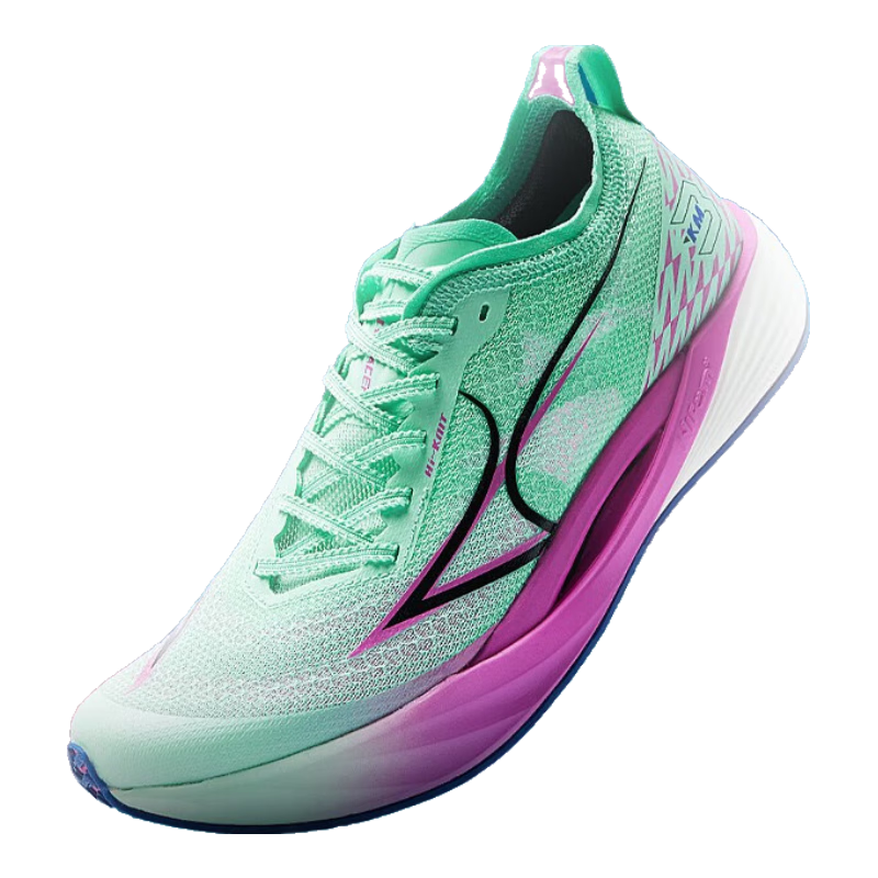 海爾斯KM3全掌碳板跑鞋學(xué)生中高考體育跳遠(yuǎn)田徑訓(xùn)練專用競(jìng)速跑鞋 激流白蘭  KM3 46