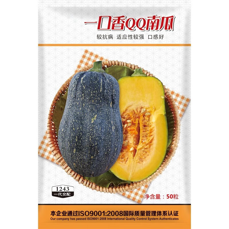 和利农一口香qq南瓜种子板栗粉糯小南瓜种籽四季蔬菜种孑 一口香qq