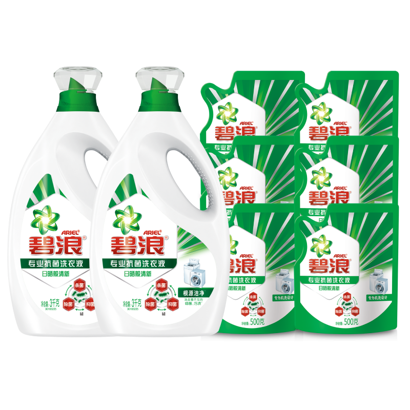 ���ڲ��������˳���ϴ��Һ��ɹ������18��װ(3kg*2ƿ+500g*6��)��ͥװ ��Դ���� 104.9Ԫ