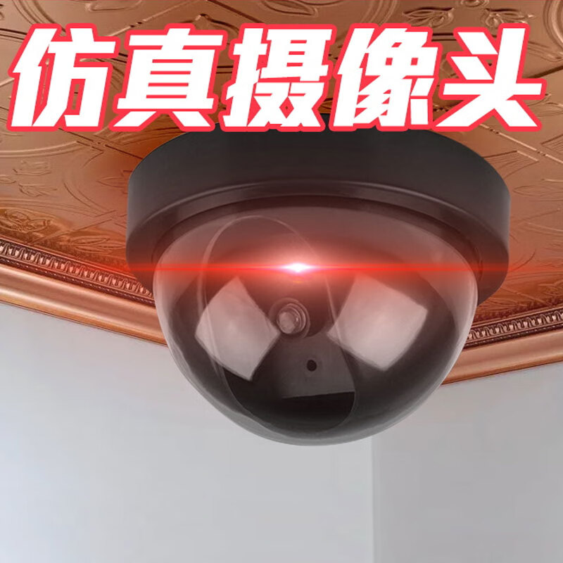 光报警仿真摄像头人体感应室外防水户外监控器家用庭院灯照明防盗器