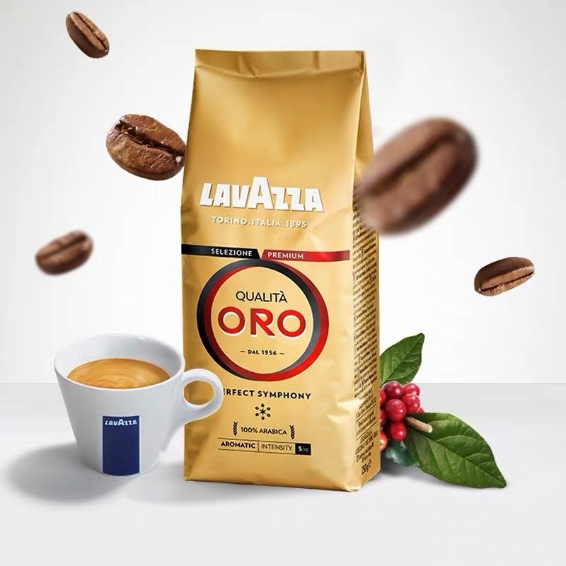 乐维萨咖啡豆LAVAZZA意大利进口拉瓦萨欧罗金咖啡豆250g/袋ORO阿拉比卡中度烘焙
