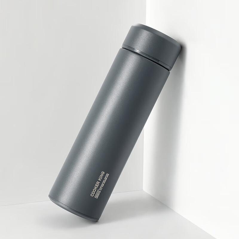 炊大皇 保温杯 450ml 304不锈钢内胆真空保温水杯 商务车载水杯 太空