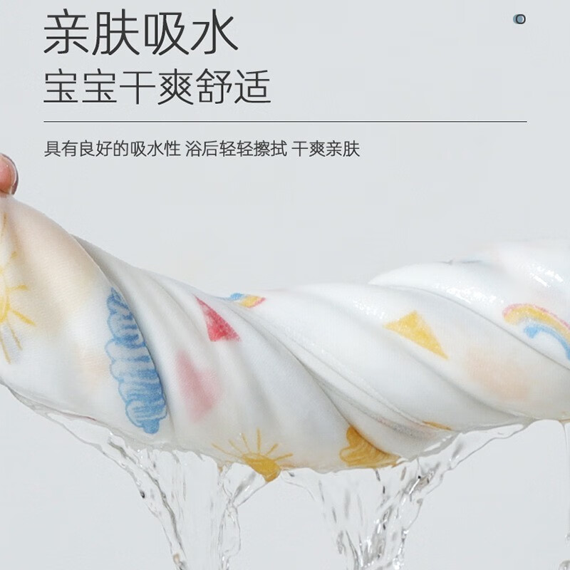 boxbaby婴儿包单初生宝宝产房纯棉襁褓裹布包巾包被春夏薄款新生儿用品 平安喜乐(85*85cm)