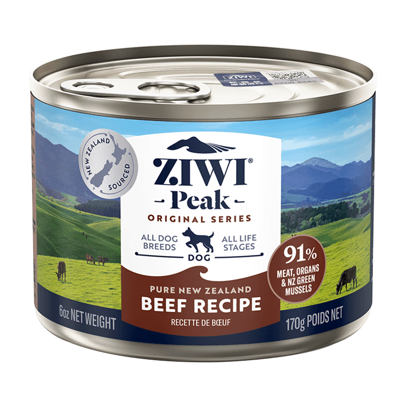 滋益（ZIWI）牛肉配方狗罐头170g *1罐 主食零食全犬通用100014199824