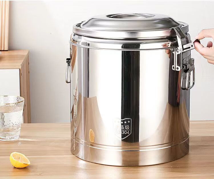 澳颜莱不锈钢超长保温桶商用大容量食堂饭桶桶桶摆摊脑汤桶 10l特厚泡