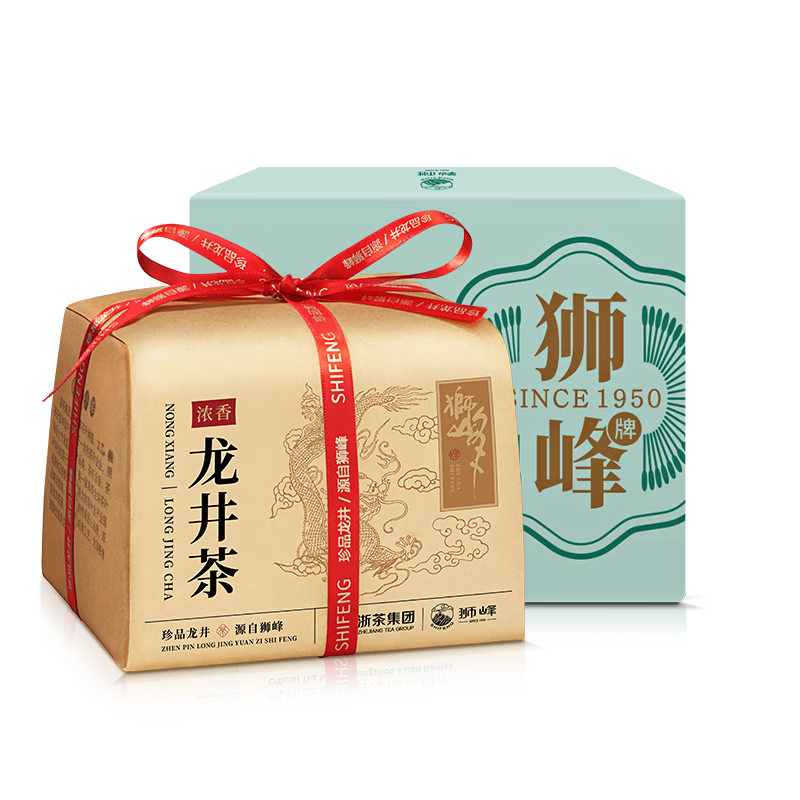 狮峰 牌 2024新茶 雨前浓香龙井茶杭州正宗绿茶传统纸包250g