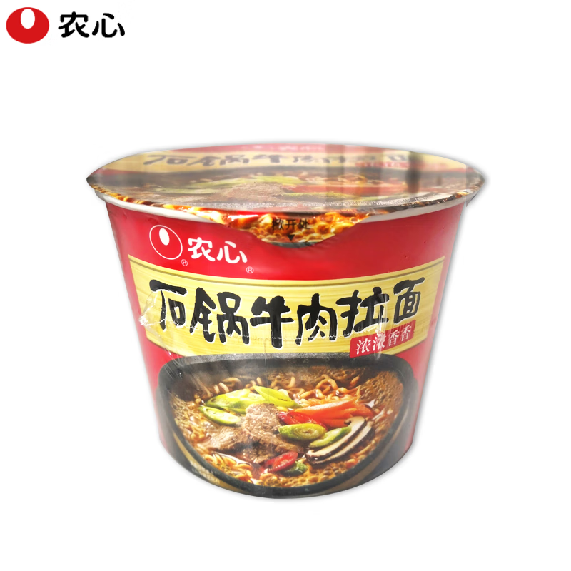 农心|方便面辛拉面石锅牛肉拉面6桶装方便面速食面