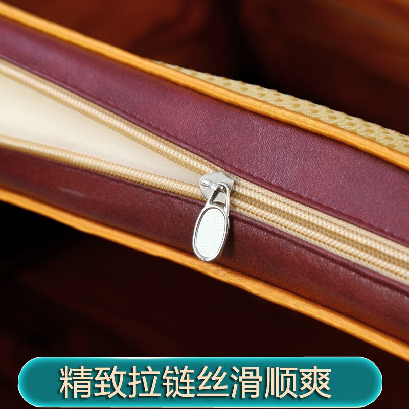 添富贵新中式红木沙发坐垫全套高档老式联邦春秋椅实木沙发垫皮防水定制 国色天香牡丹红 5-8-10-12-15-20cm厚定制报价