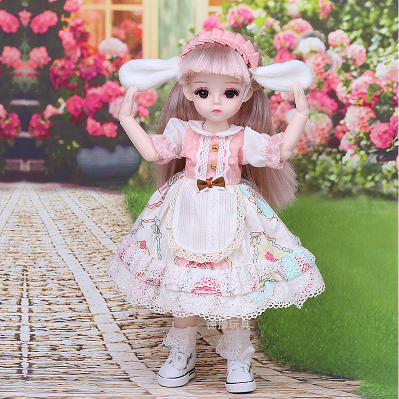 史泰萌芭比洋娃娃换装30厘米大号娃娃关节可动小女孩可爱玩具生日礼物