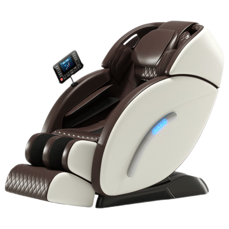 奥克斯（AUX） 按摩椅T100家用太空舱全自动全身零重力电动智能多功能老人爸爸妈妈生日礼物实用 米棕色10045353645073