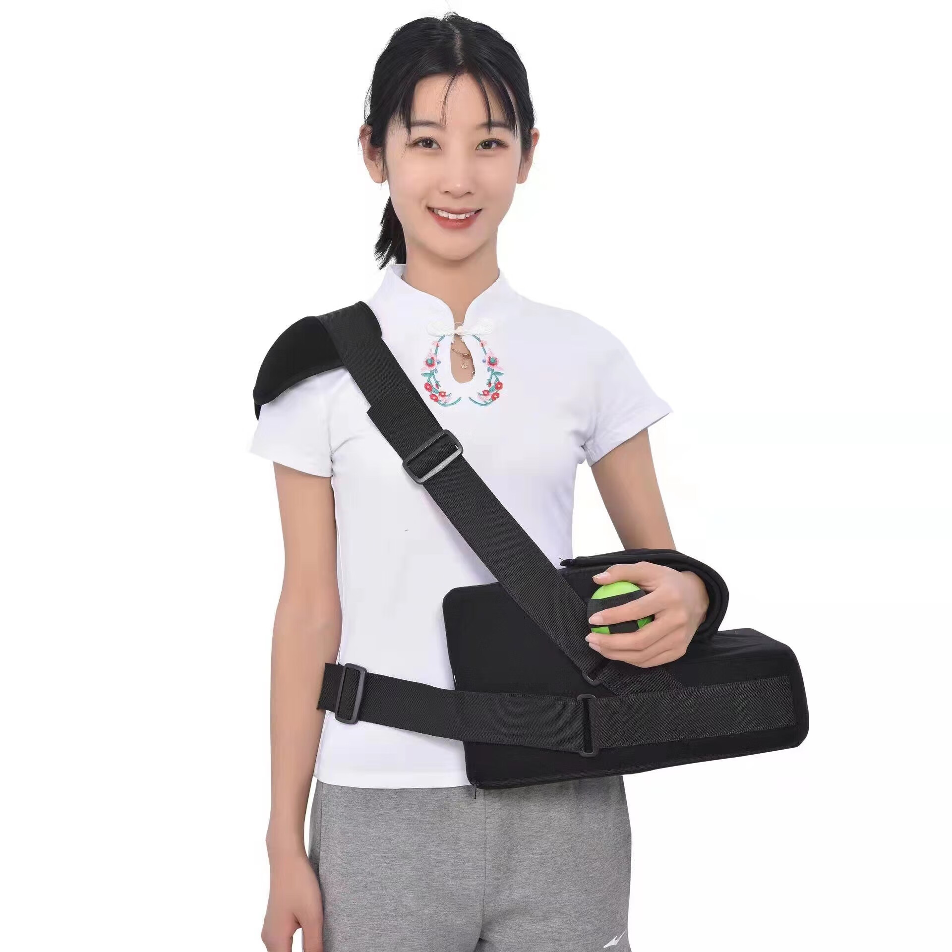 医用肘关节固定支具手臂胳膊骨折前臂吊带可调节康复训练器护肘托