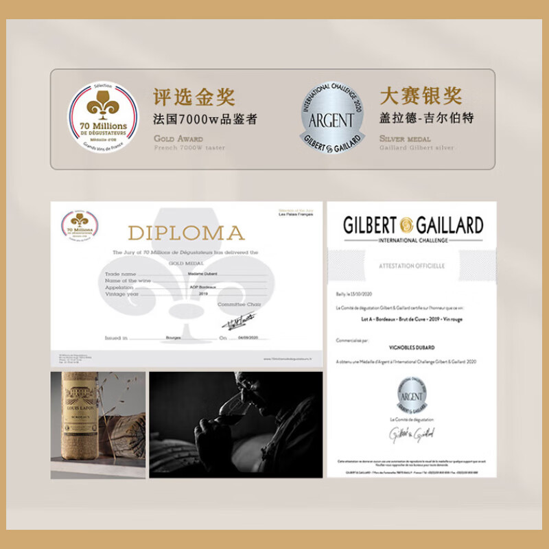 路易拉菲（LOUIS LAFON）法国波尔多AOP级干红葡萄酒原瓶进口红酒整箱6瓶装年货节日好礼盒 【双项大奖】典藏波尔多750ml*6瓶（送开瓶器）