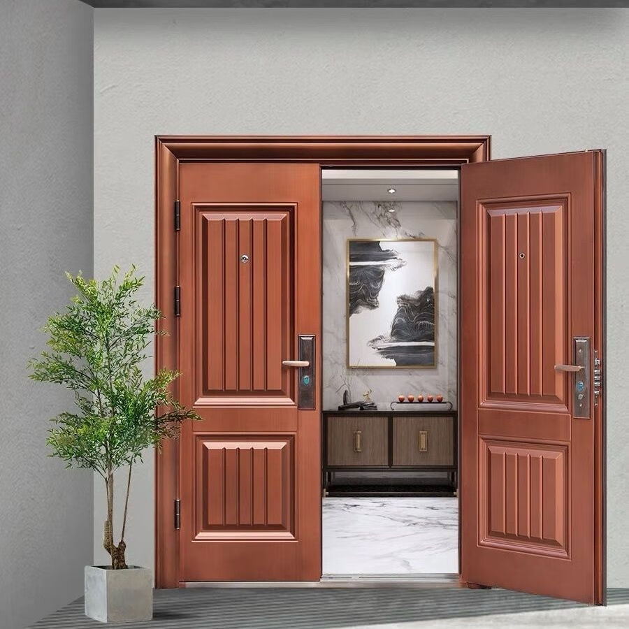 德骊嘉现货农村房屋大门自建房大门对开门四开子母防盗门进户门别墅