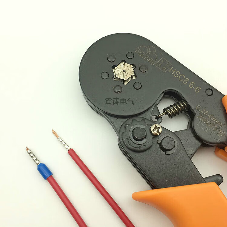 梯橙自调管形压线钳六角hsc86-6系列小铜管en压线钳端子钳 hsc8 6-6