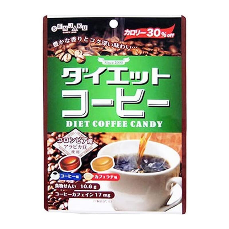 扇雀怡（Senjaku）【日本直邮】糖果 休闲零食糖果 日本原装进口 咖啡糖76g