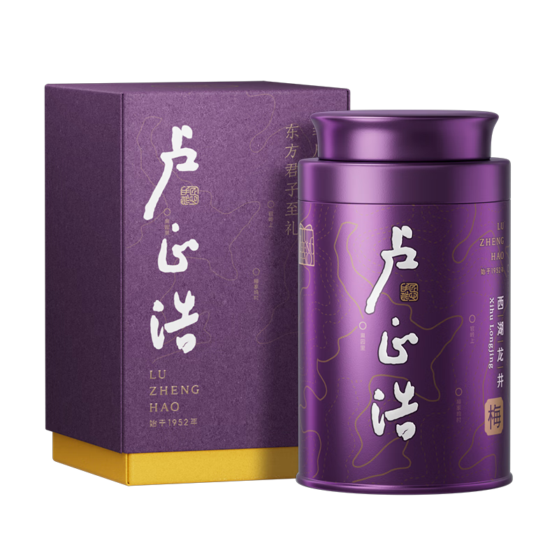 卢正浩绿茶梅字西湖龙井茶特级50g2025新茶上市明前茶叶罐装梅家坞送礼