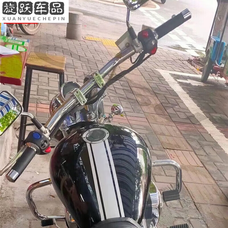 阡囤适用于力帆v16改装车把 国三国四改装哈雷复古一字把 电镀