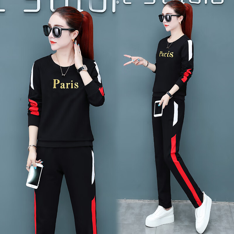 2020年新款运动套装女,女式运动套装最新款 【专营店正品】卫衣女套装女士运动服2020年春秋新品女装宽松韩版时尚