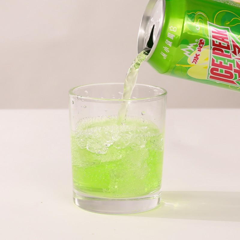 冰峰(icepeak) 苹果味汽水 碳酸饮料 330ml*24罐装 饮料整箱装