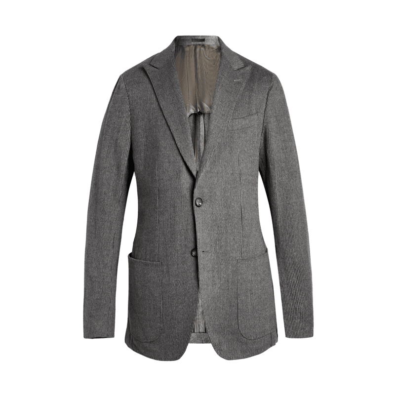 威可多（VICUTU）單西服男羊毛時(shí)尚復(fù)古商務(wù)通勤西裝外套 灰咖色 180B