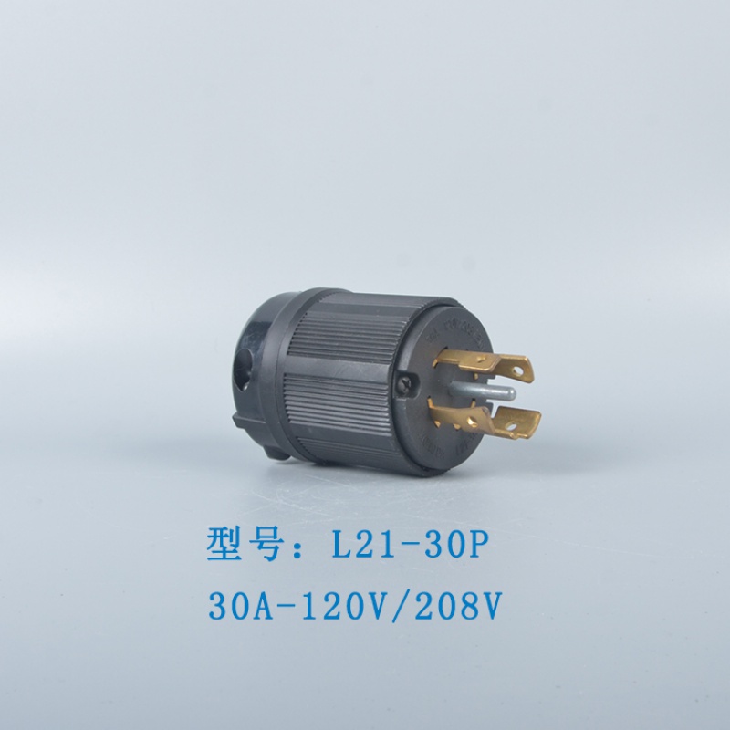 仁聚益ul&cul美标认证 防水工业家用插头 三相接线插头 大功率30a 50a