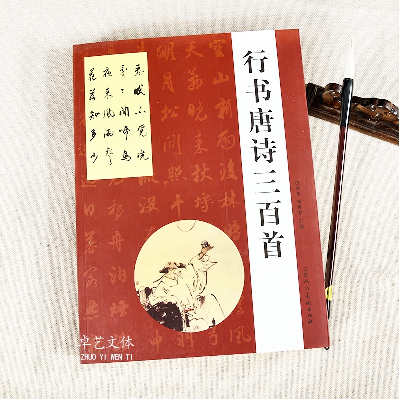 毛笔书法字帖 中国书法 书法书籍 四言五言七言古诗 临 红色