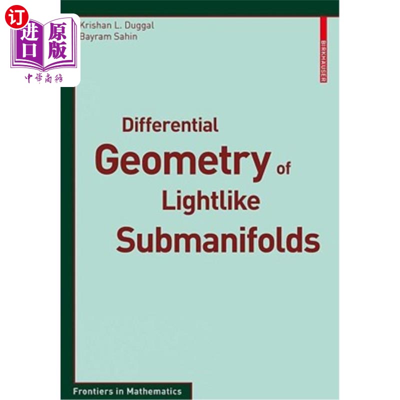海外直订differential geometry of lightlike submanifolds 类光子