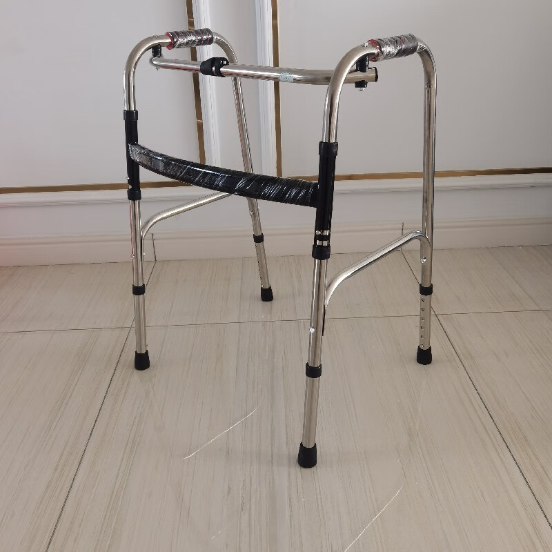 泰益盛加固助行器老人走路铝合金残疾人四脚拐杖椅行走辅助器老年人助