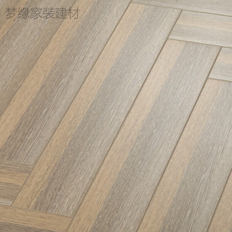 哩嗹啰嗹鱼骨花纹木地板家用地暖地板人字拼强化复合地板 r213
