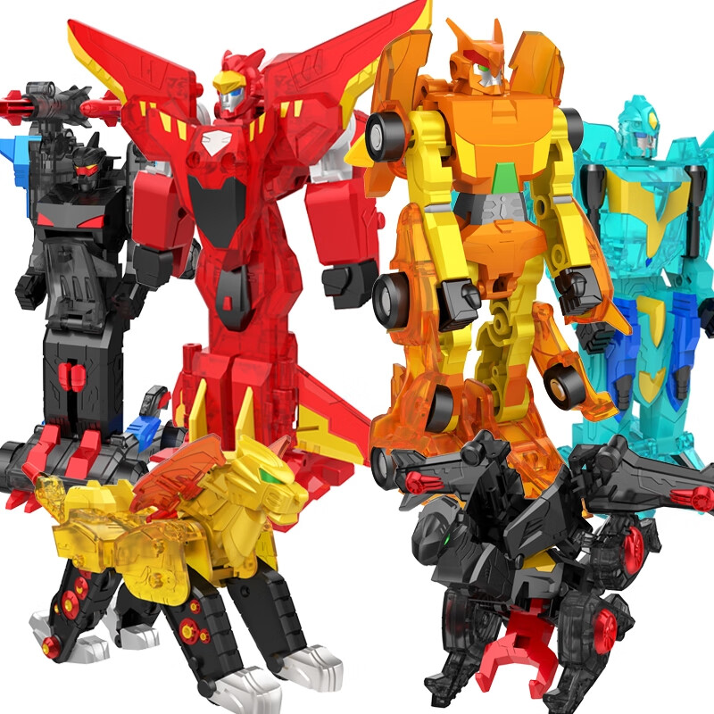 三宝正版爆速合体玩具变形猎车兽魂2爆裂机甲机器人碰撞合体对战金刚