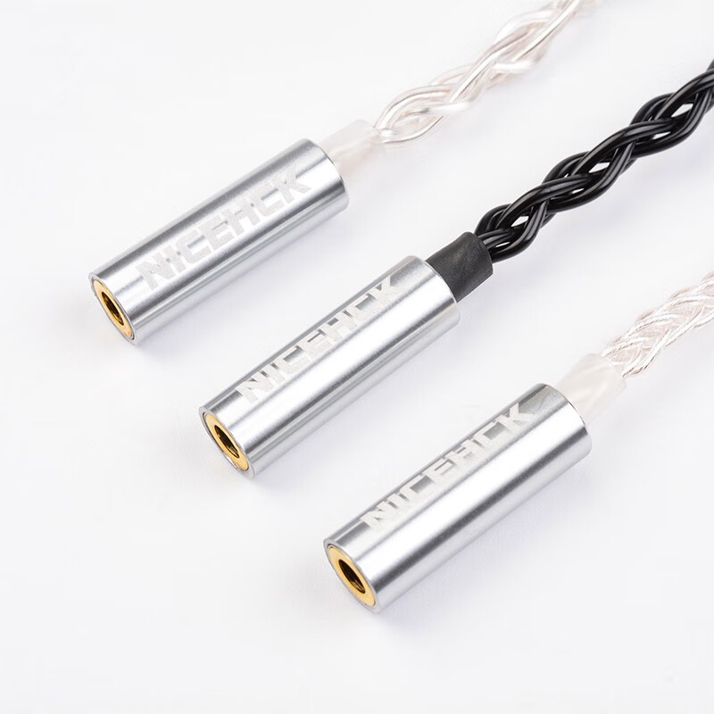 NICEHCK转接线适用于苹果Lightning安卓TypeC原道HiFi小尾巴DAC转接头解码耳放 Lightning转4.4mm 8股纯银