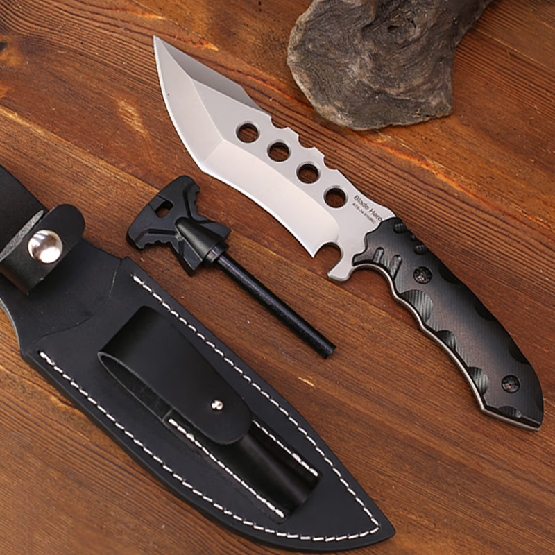 刀具一体龙骨高硬度求生刀野外防身随身直刀开刃小刀 追 刀 追踪者