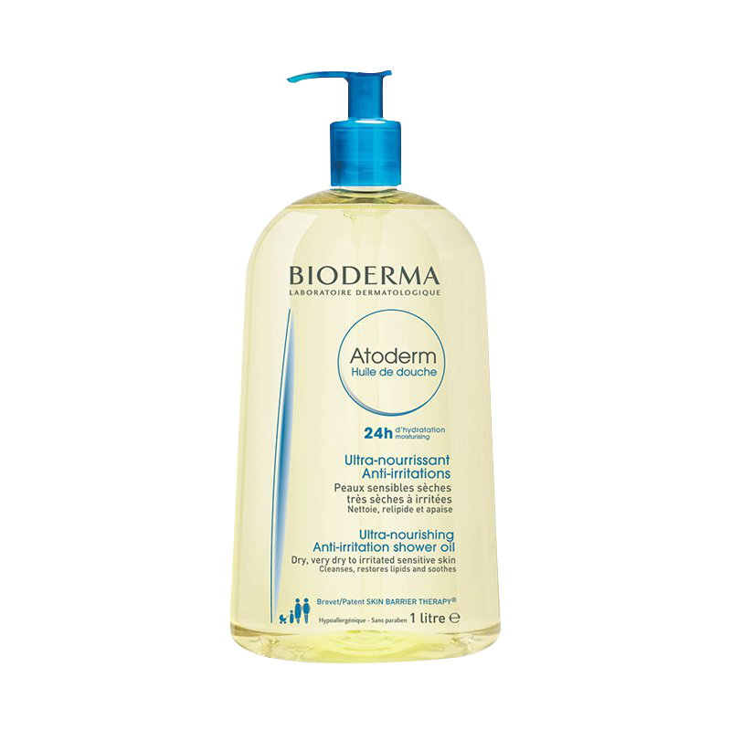 贝德玛(BIODERMA) 赋妍滋养滋润沐浴油1L (滋润长效 保湿补水 洗护合一 滋养沙漠肌) 法国进口