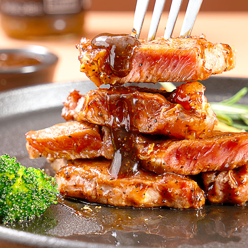 大希地整切牛排套餐 整切调理牛排生鲜冷冻腌制牛肉食材 家庭装非原切 大一统整切菲力130g*10袋(20小片)送大鸡排*3 130g/袋