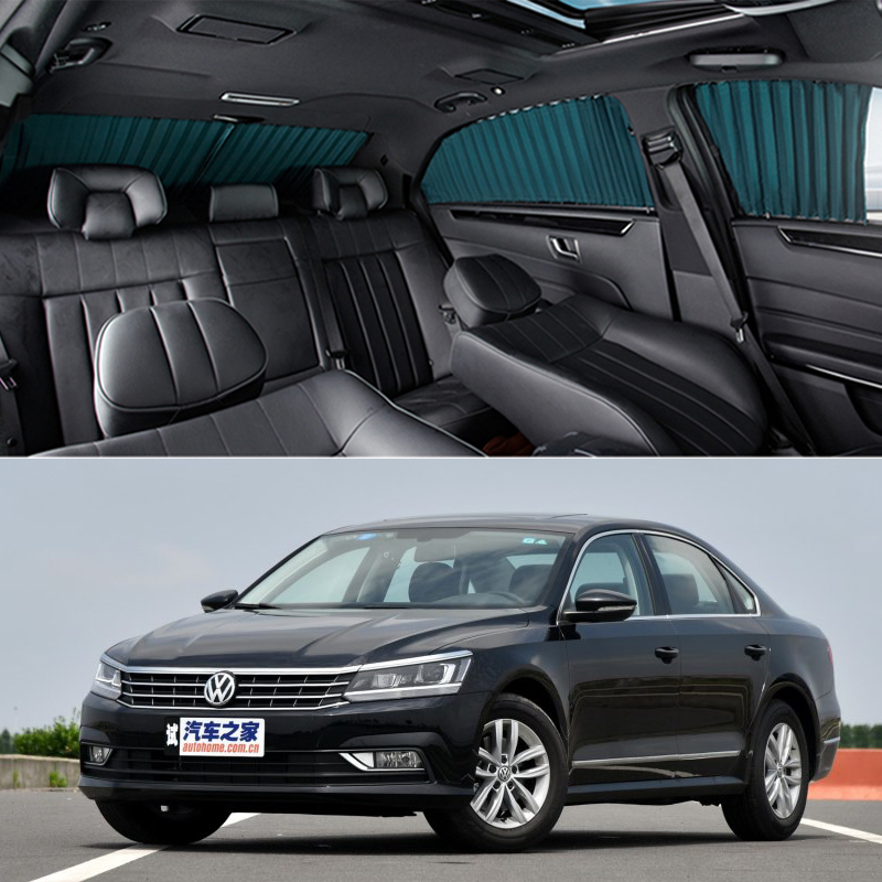 大众新帕萨特汽车窗帘专用车载轨道防晒隔热遮光遮阳帘伸缩侧窗帘 五