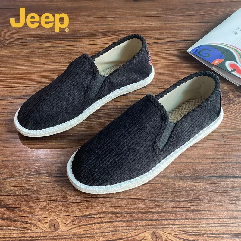 豪韫睐老北京布鞋男春季纯手工千层底舒适防臭青年休闲百搭懒人软底