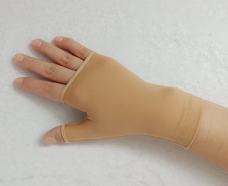 烧伤弹力套疤痕加压压力手套儿童烫伤增生术后手腕手部 拇指压力套1只