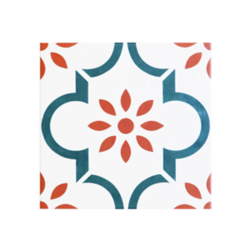 哩嗹啰嗹北欧简约全瓷拼花艺术小花砖200x200厨房阳台餐厅卫生间墙砖