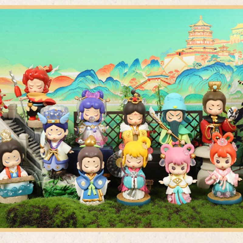 猴开心印象三国盲盒玩具礼物公仔男女孩儿童隐藏款摆件手办情人节礼品