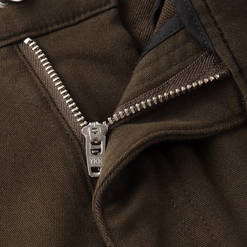 MAYOR男装 斜纹绒感面料棕色休闲长裤 棕色 30 (170/78A)