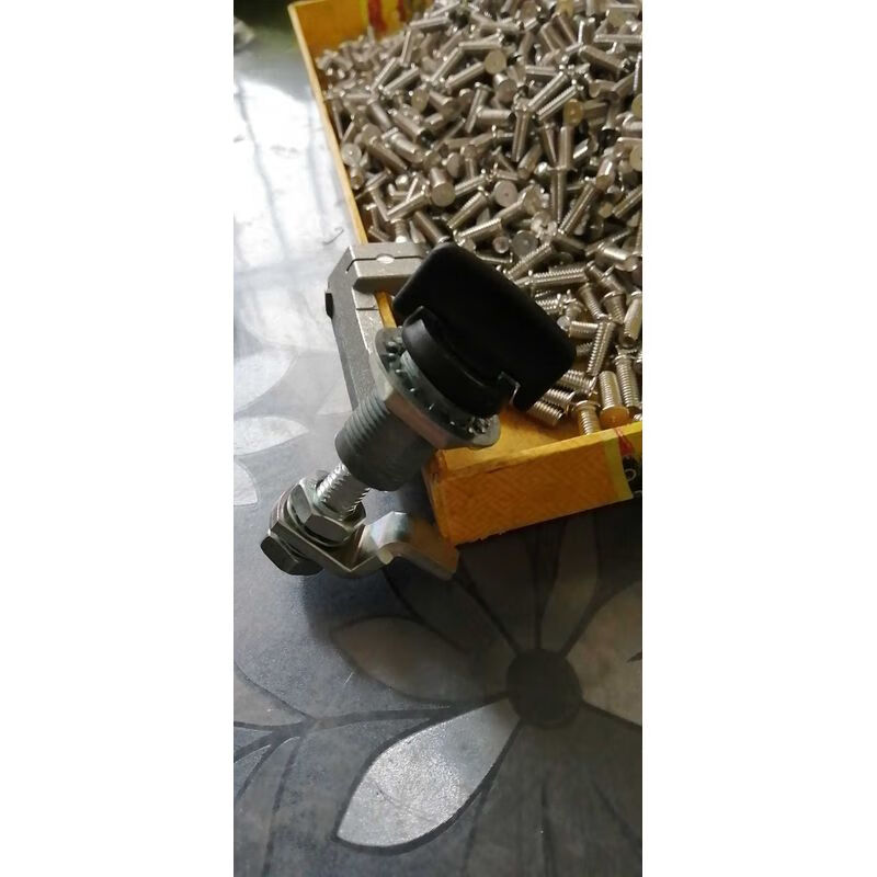 奔新农工业柜门锁带伸缩门锁压缩收紧门锁ms816手柄型 黑色 4555mm