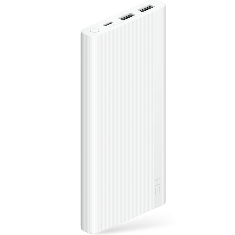 ZMI紫米10000毫安18WPD快充移動電源充電寶適用于華為/蘋果iPhone 11 Pro/XS/8p手機(jī) JD810白