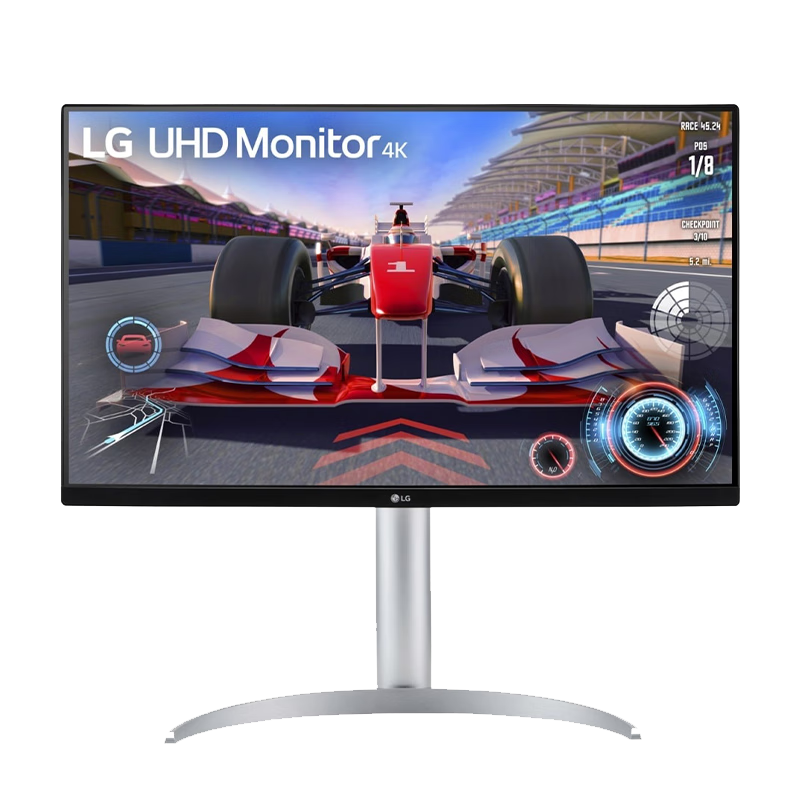 LG 27UQ750-W 27英寸 HVA 4K 144Hz 专业显示器 HDR400 Type-C 90W HDMI2.1 升降旋转底座 内置音箱 27英寸 27UQ750-W