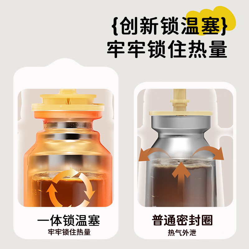 NEVS保温杯吸管杯婴幼儿吸管杯水杯奶瓶350ml水杯保温杯奶瓶吸管杯 白色+重力球+背带 350ml 6月+