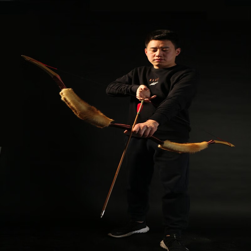 卢米欧闪电狼传统弓反曲弓草原蒙古弓中国古代威力弓箭摆件户外射箭