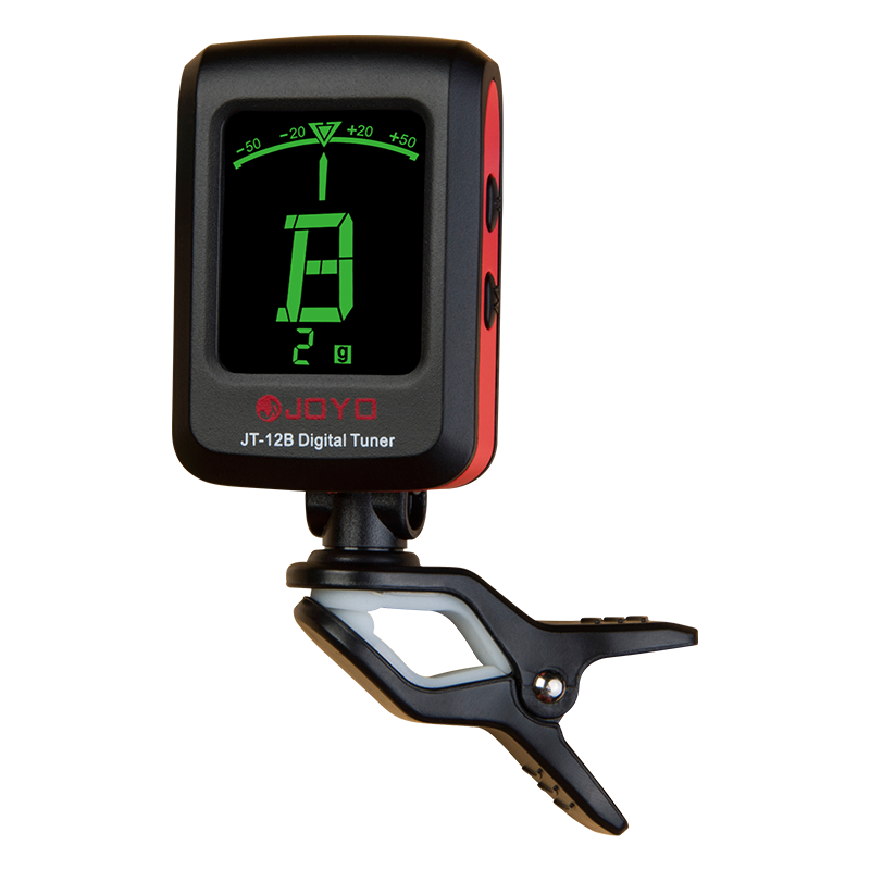卓乐（JOYO）民谣吉他调音器尤克里里小提琴通用正品电子初学者专用校音器 JT-01+深木纹变调夹+1弦2电池