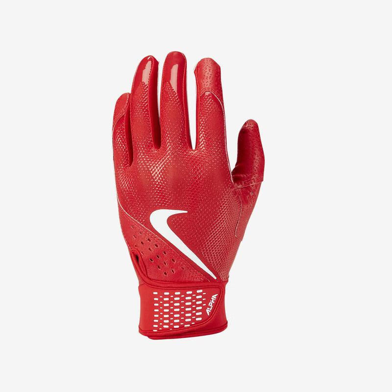 耐克(nike)男子速干干爽舒适弹性袖口橄榄球手套 red-630 l;regular