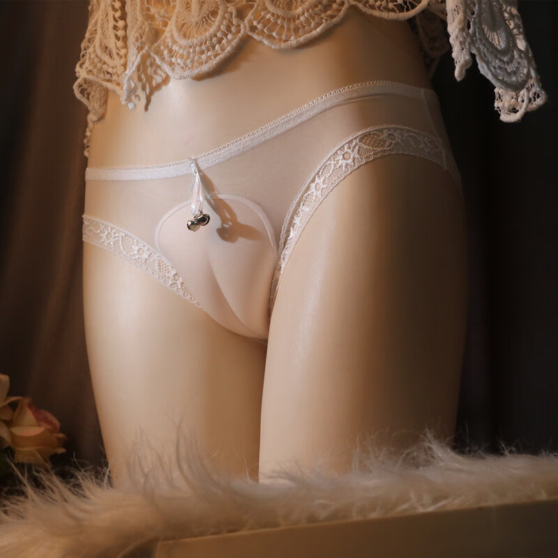 情趣内裤骆驼趾勒痕裤紧身隐藏下体内裤伪娘纯欲薄透三角裤【保密发货