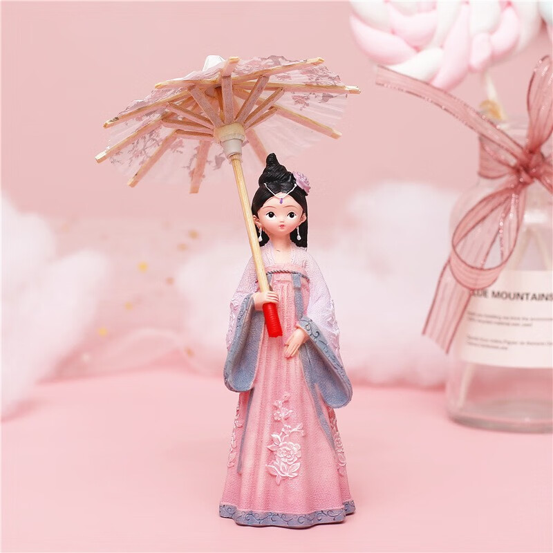 古风女孩汉服人偶摆件古装国风公主娃娃少女摆设送儿童女生日礼物
