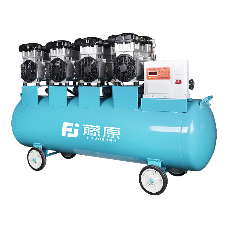 藤原無(wú)油空壓機(jī)氣泵大型空氣壓縮機(jī)噴漆風(fēng)炮氣站220V 工業(yè)級(jí)空壓機(jī)1500*5-300（380v）